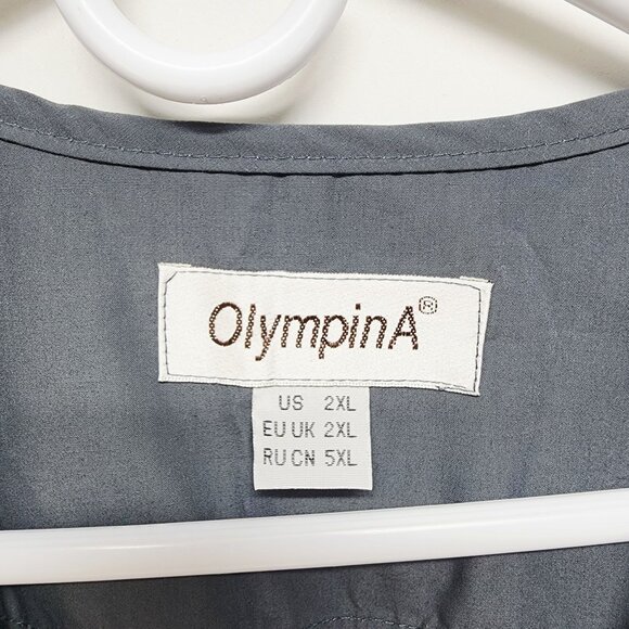 Olympina Mens Outdoor Multi-Pocket Utility Vest Size 2XL Gray - Picture 2 of 5